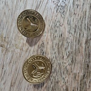 New York City Transit Gold Pins